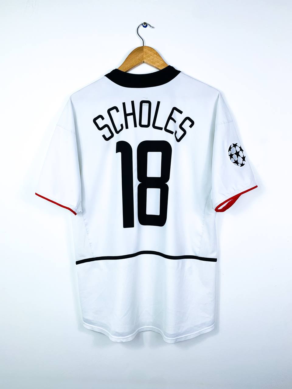 MANCHESTER UNITED 2002/2003 AWAY SHIRT #18 SCHOLES [M]