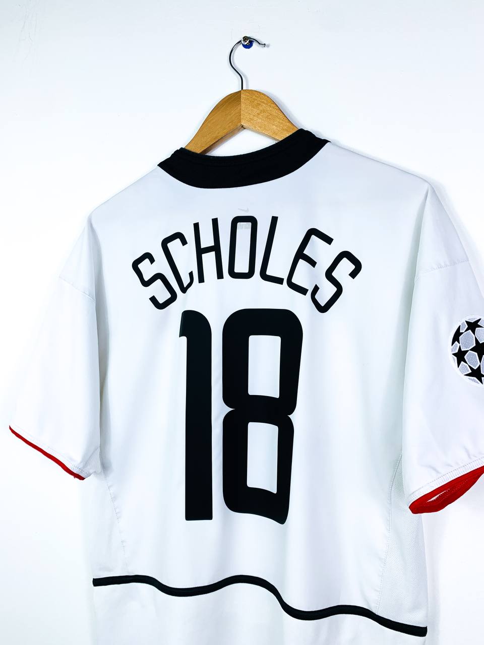 MANCHESTER UNITED 2002/2003 AWAY SHIRT #18 SCHOLES [M]