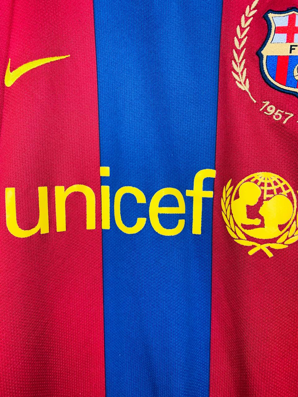 BARCELONA 2007/2008 HOME SHIRT #10 RONALDINHO