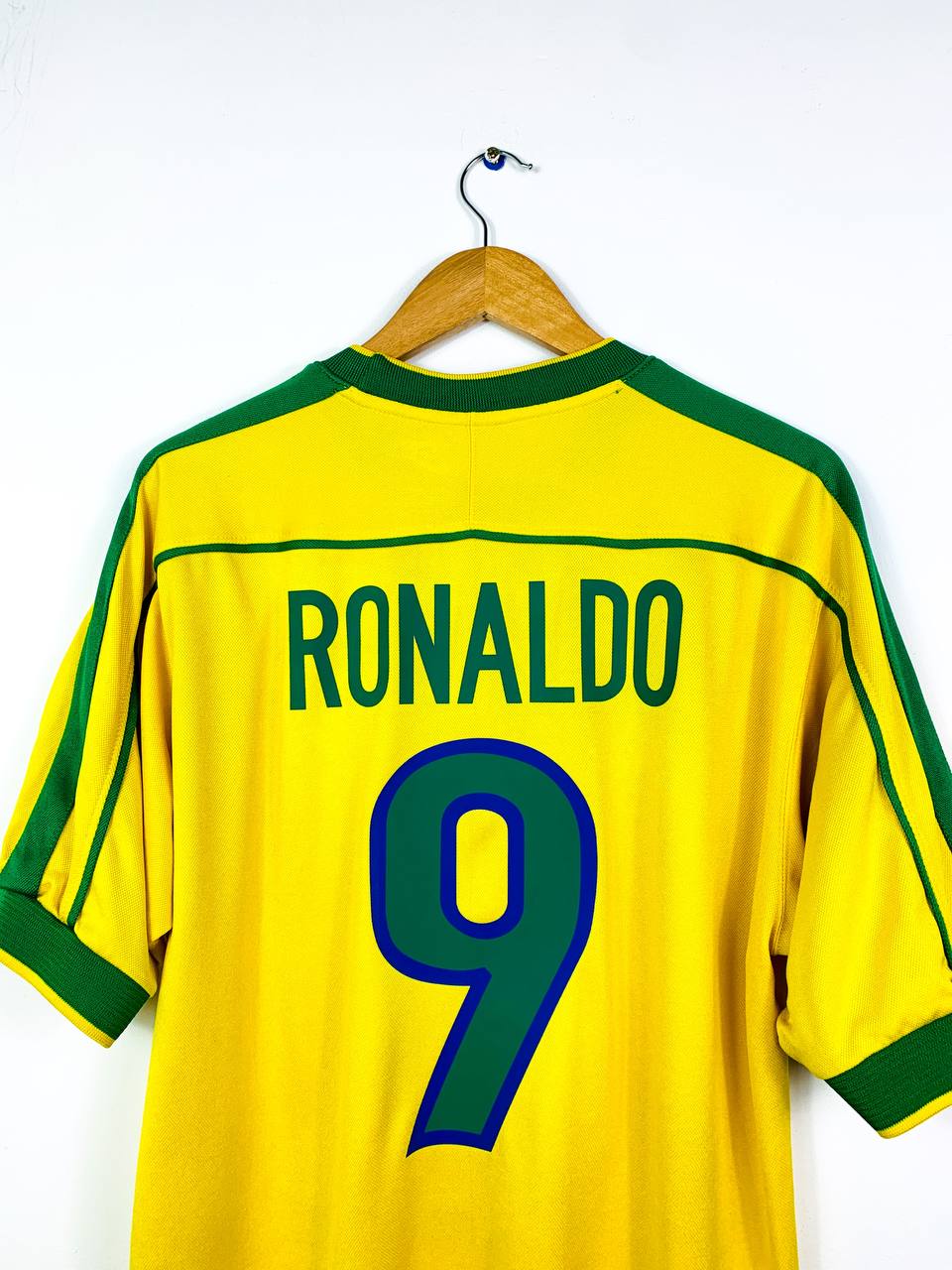BRAZIL 1998/2000 HOME SHIRT #9 RONALDO