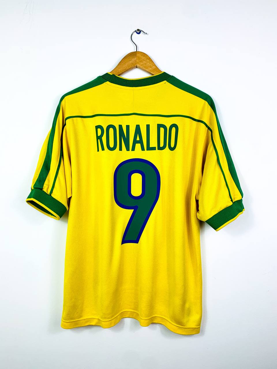 BRAZIL 1998/2000 HOME SHIRT #9 RONALDO