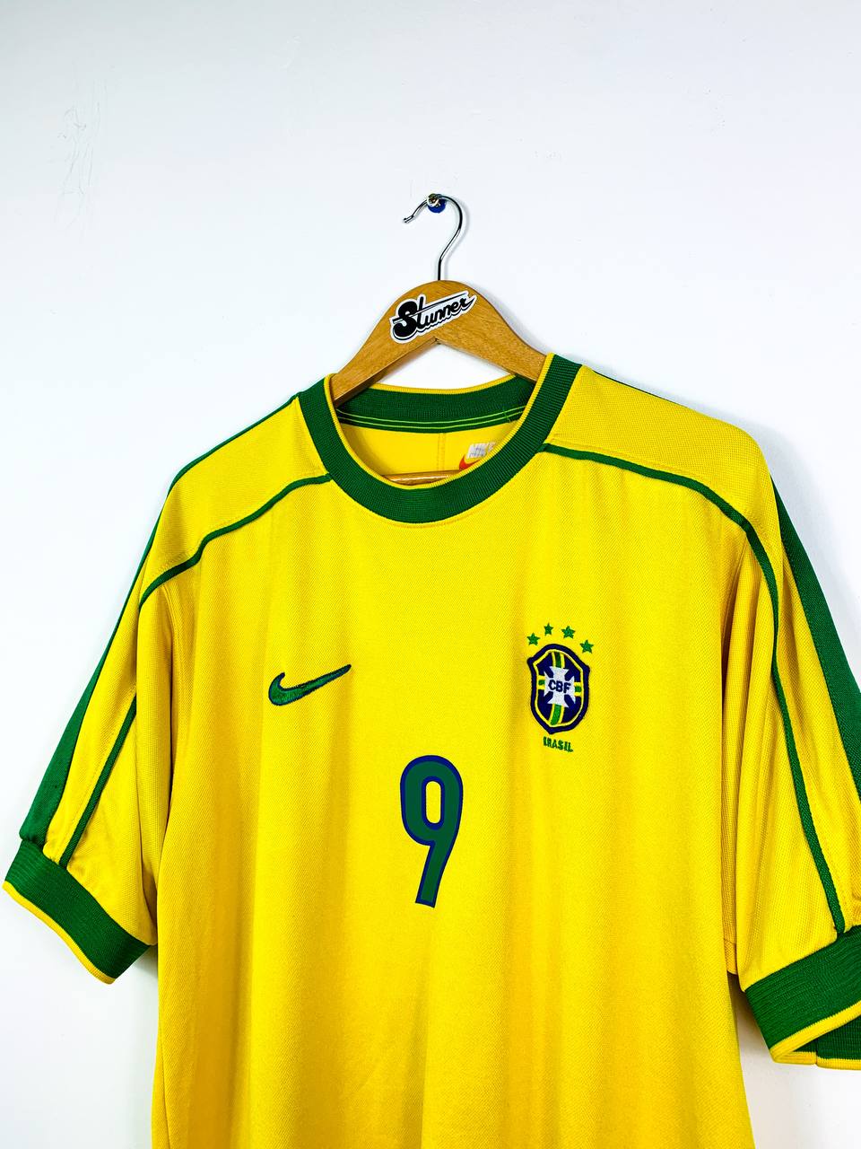 BRAZIL 1998/2000 HOME SHIRT #9 RONALDO