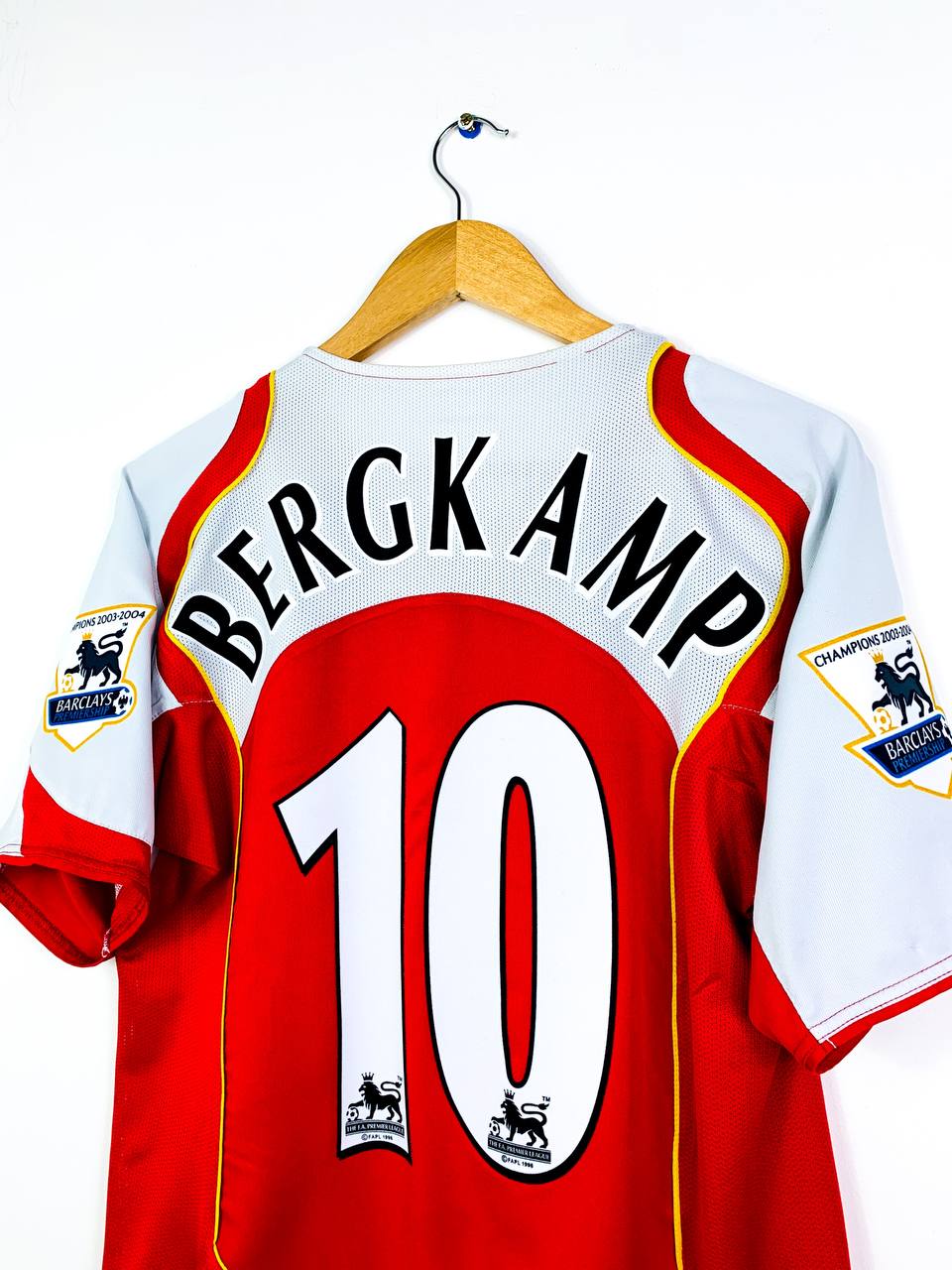 ARSENAL 2004/2005 HOME SHIRT #10 BERGKAMP [S]