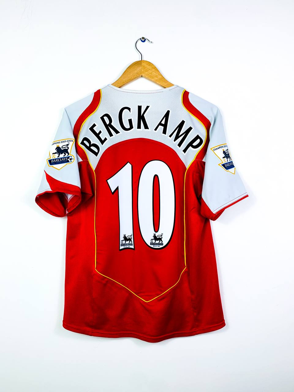 ARSENAL 2004/2005 HOME SHIRT #10 BERGKAMP [S]