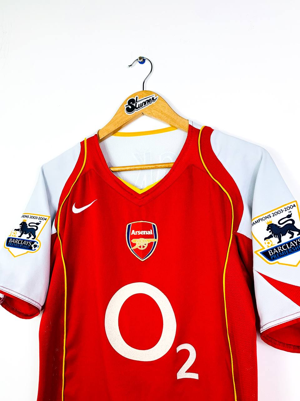 ARSENAL 2004/2005 HOME SHIRT #10 BERGKAMP [S]