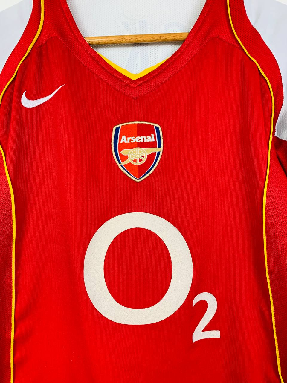 ARSENAL 2004/2005 HOME SHIRT #10 BERGKAMP [S]