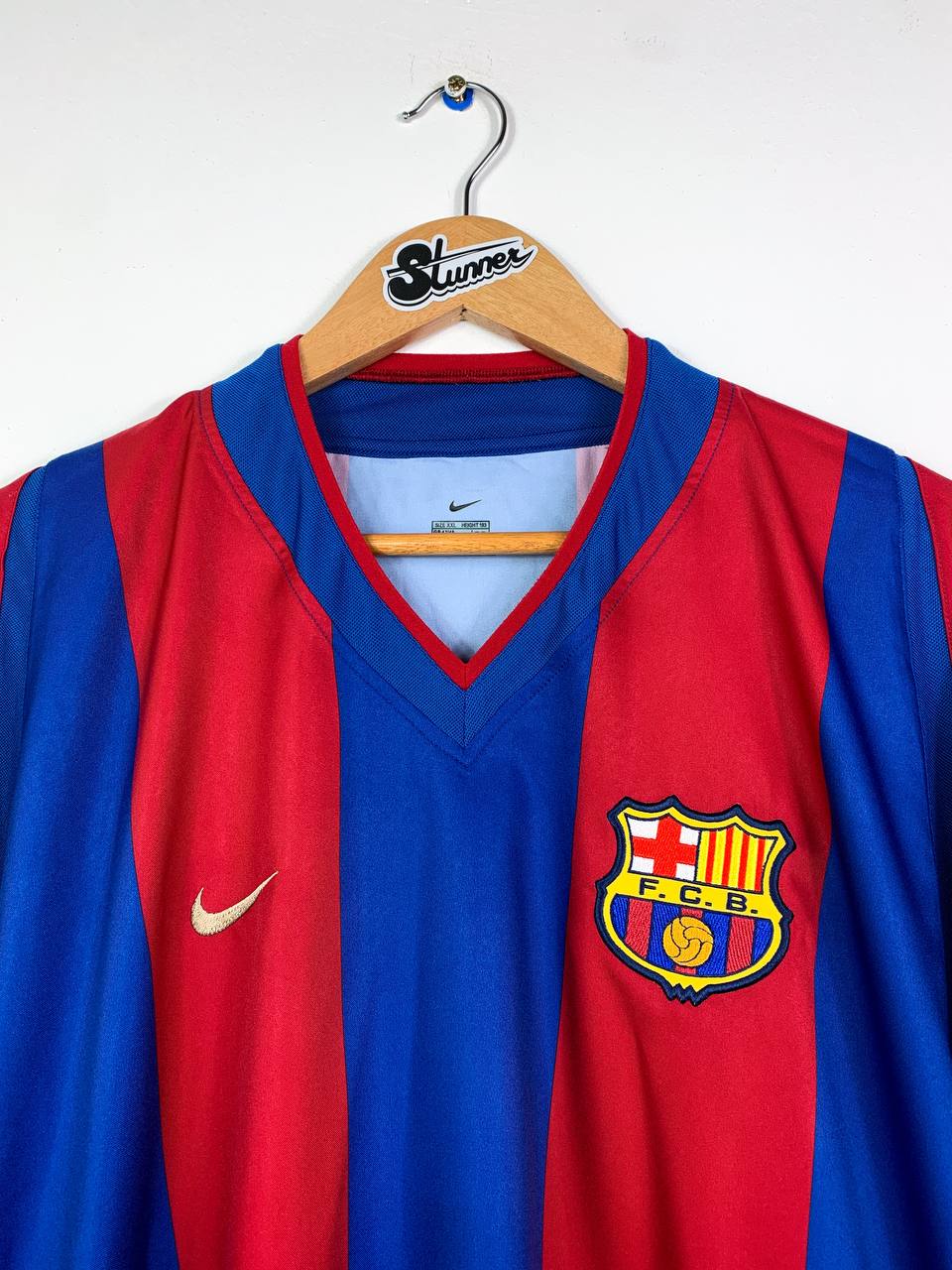 BARCELONA 2002/2003 HOME SHIRT #5 PUYOL [XXL]
