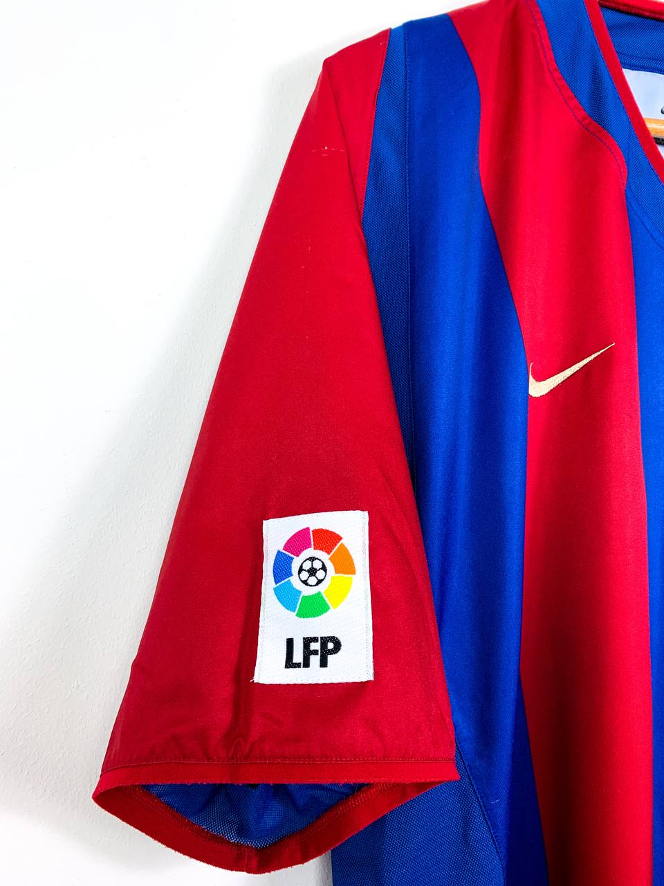 BARCELONA 2002/2003 HOME SHIRT #5 PUYOL [XXL]