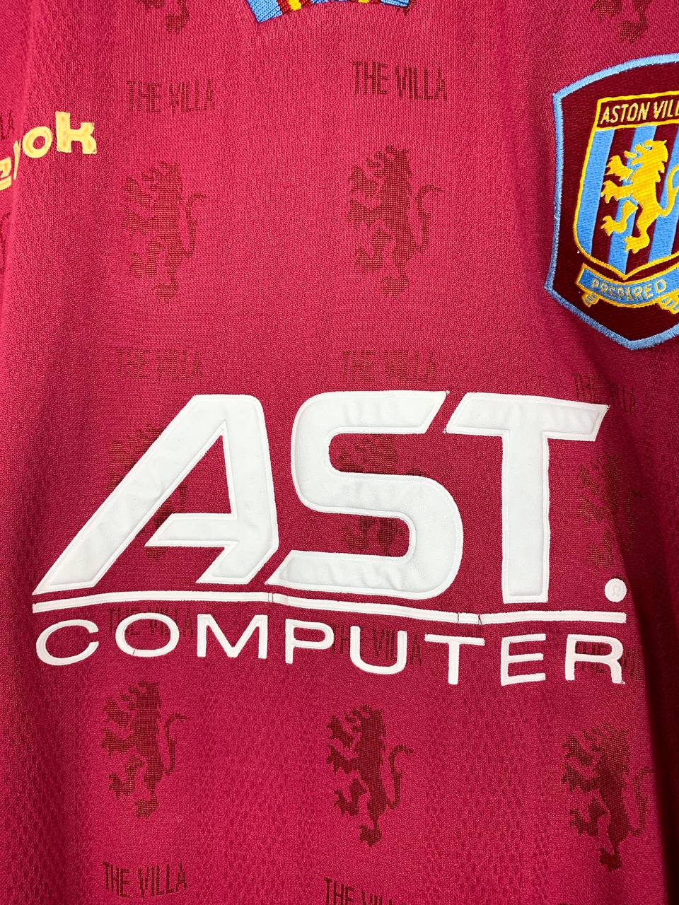 ASTON VILLA 1995/1997 HOME SHIRT #9 MILOSEVIC