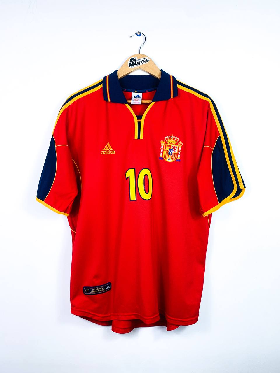 SPAIN 2000/2002 HOME SHIRT #10 RAUL