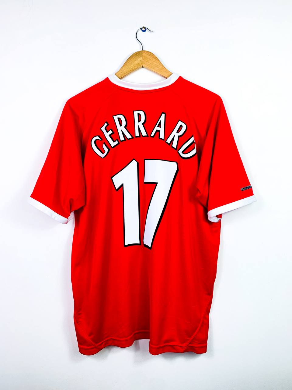 LIVERPOOL 2001/2003 UCL HOME SHIRT #17 GERRARD [L]