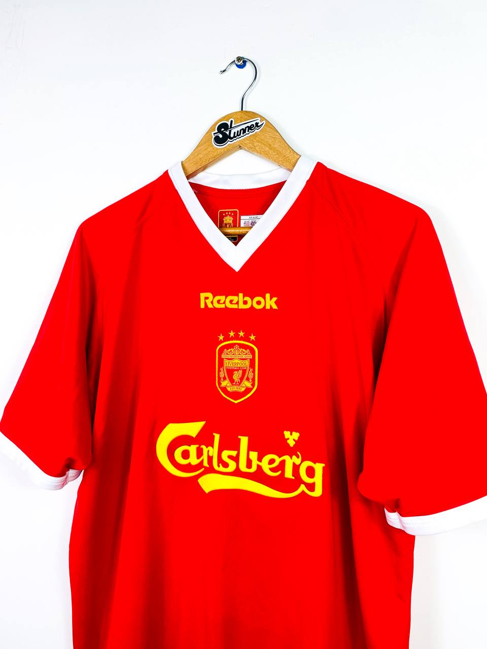 LIVERPOOL 2001/2003 UCL HOME SHIRT #17 GERRARD [L]