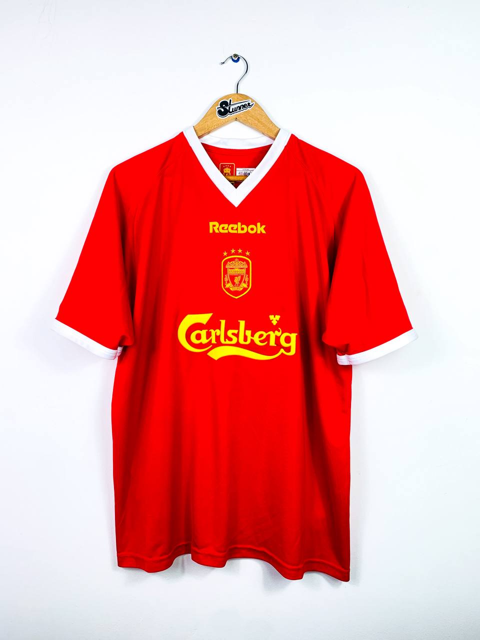 LIVERPOOL 2001/2003 UCL HOME SHIRT #17 GERRARD [L]