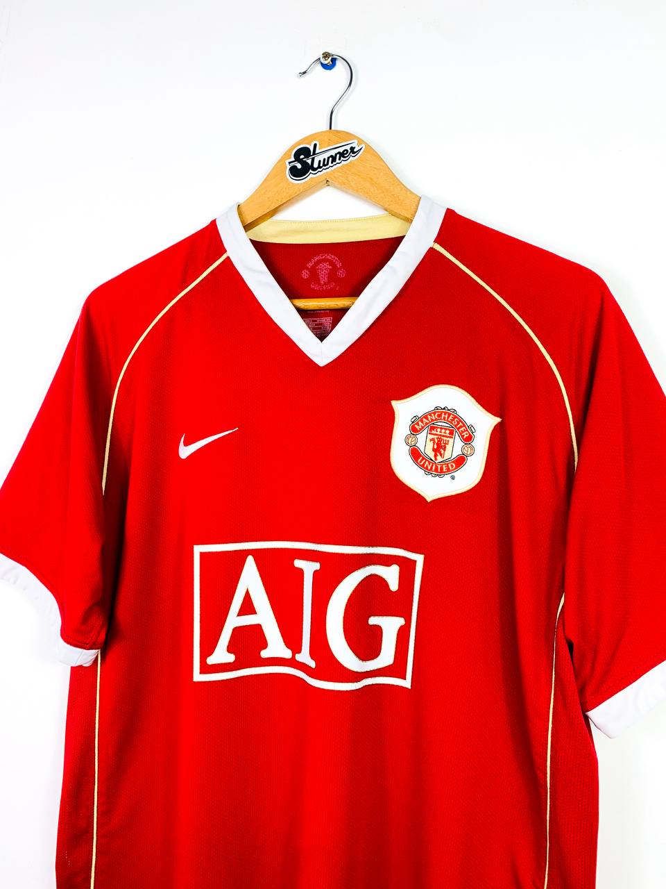 MANCHESTER UNITED 2006/2007 HOME SHIRT #7 RONALDO [L]
