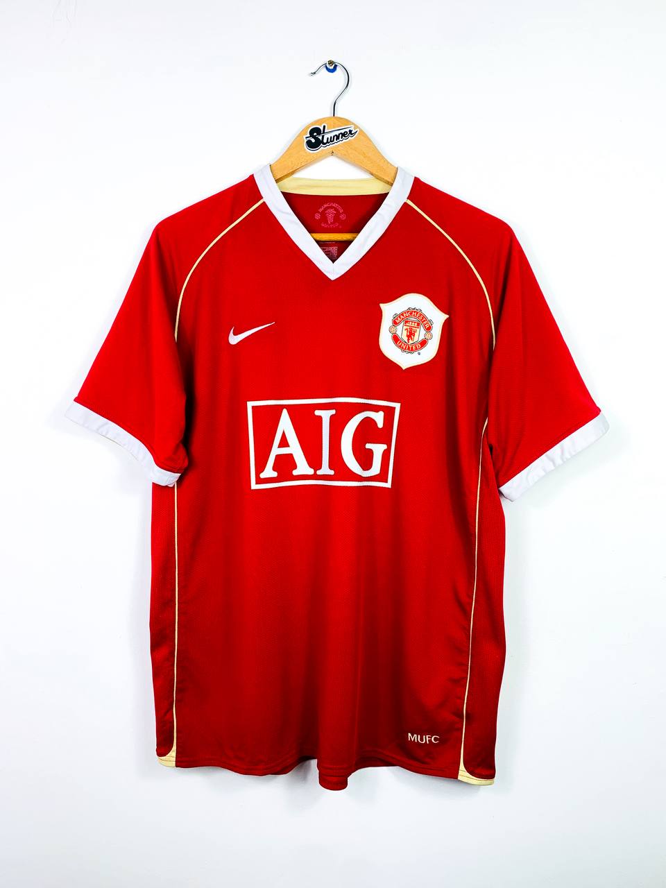 MANCHESTER UNITED 2006/2007 HOME SHIRT #7 RONALDO [L]