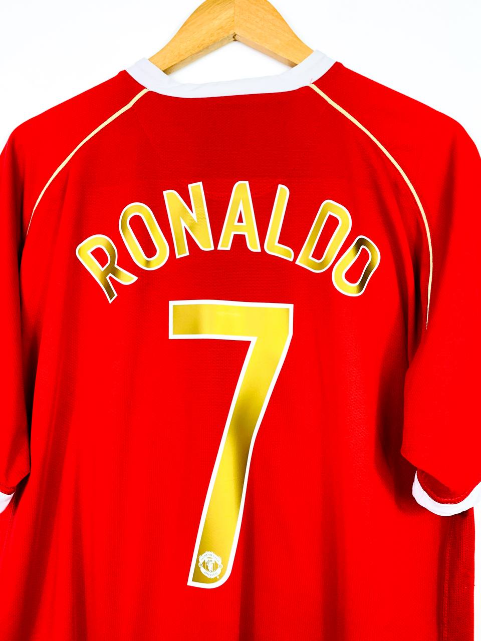 MANCHESTER UNITED 2006/2007 HOME SHIRT #7 RONALDO [XL/XXL]