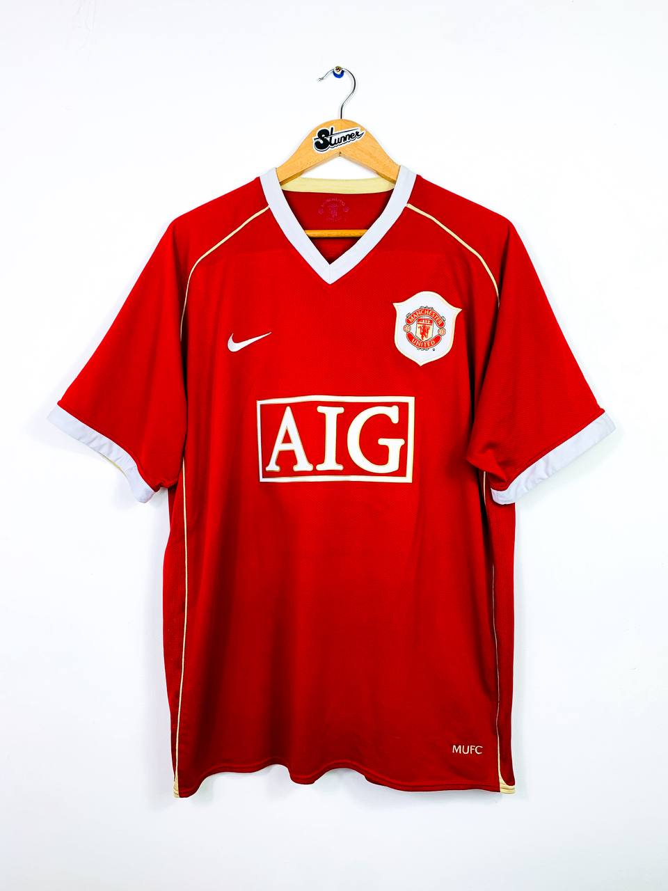 MANCHESTER UNITED 2006/2007 HOME SHIRT #7 RONALDO [XL/XXL]