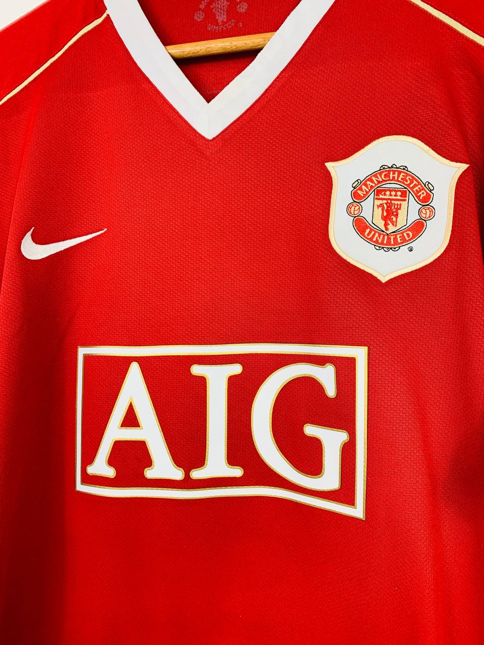 MANCHESTER UNITED 2006/2007 HOME SHIRT #7 RONALDO [XL/XXL]