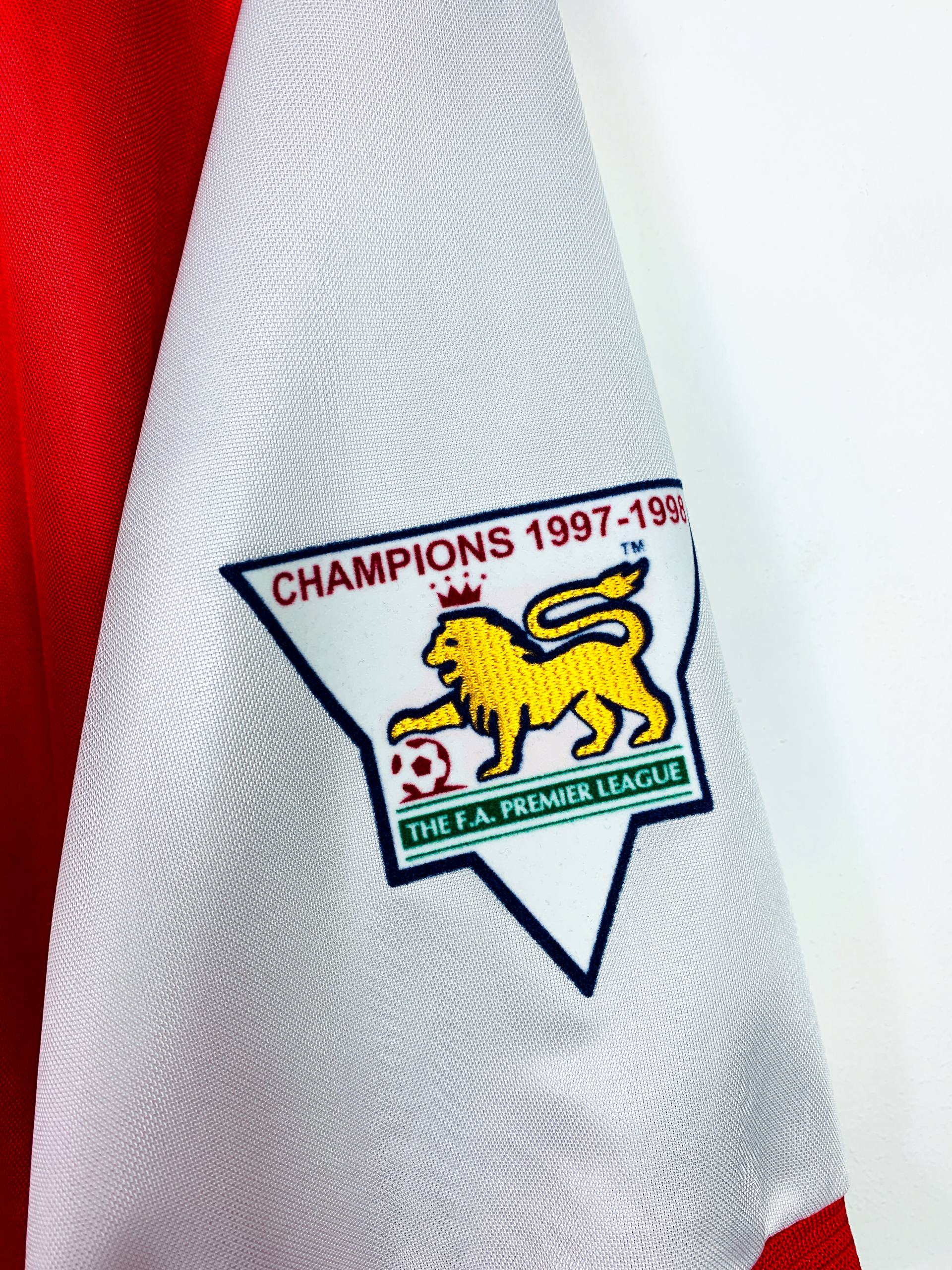 ARSENAL 1998/1999 HOME SHIRT #10 BERGKAMP [XXL]