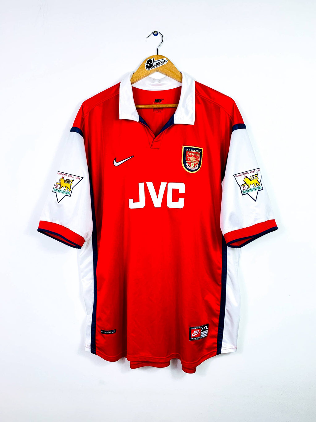 ARSENAL 1998/1999 HOME SHIRT #10 BERGKAMP [XXL]