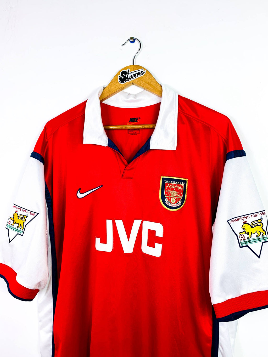 ARSENAL 1998/1999 HOME SHIRT #10 BERGKAMP [XXL]