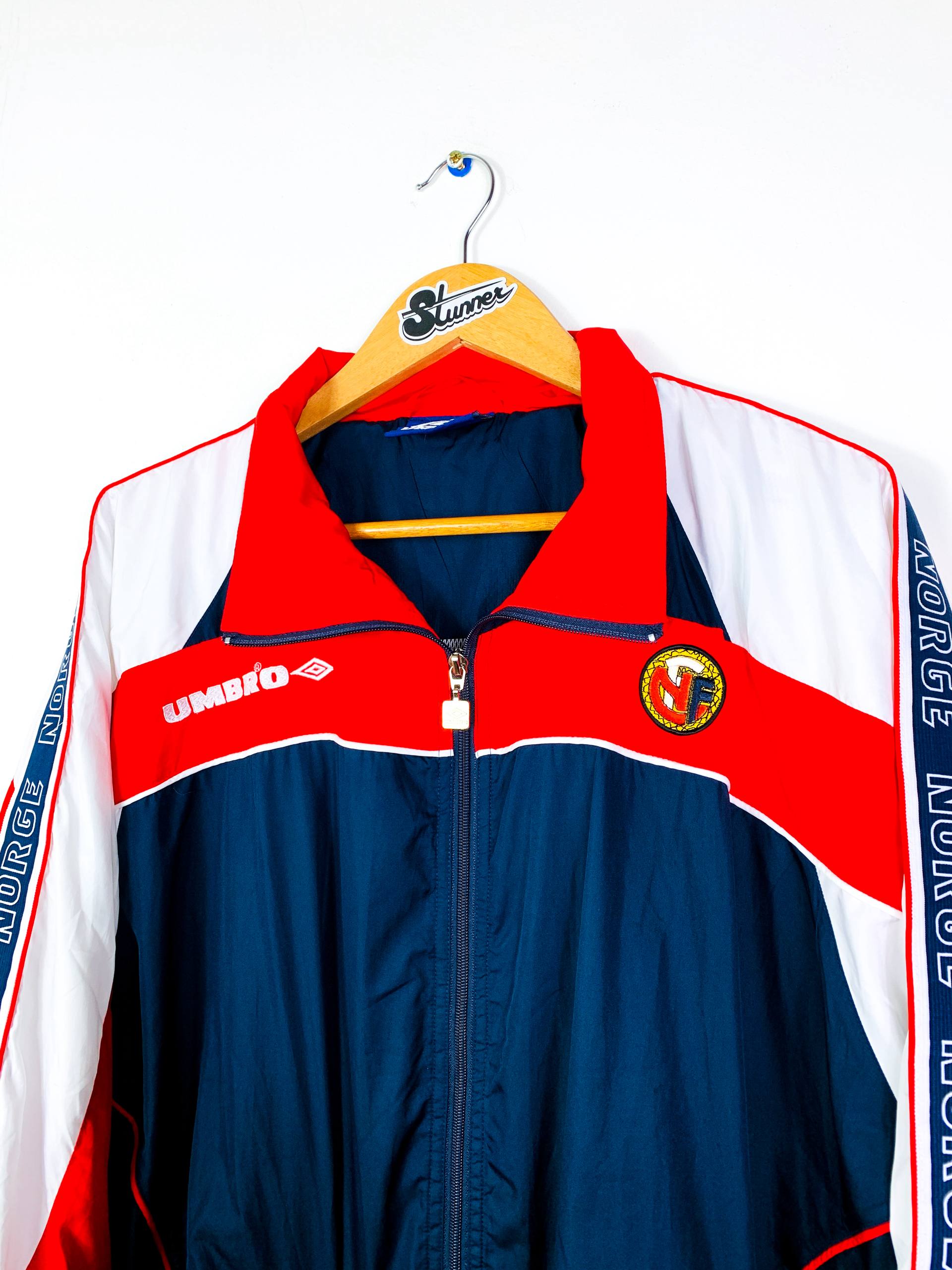 NORWAY 1997/1998 TRAINING ZIP WINDBREAKER [PLAYER ISSUE]