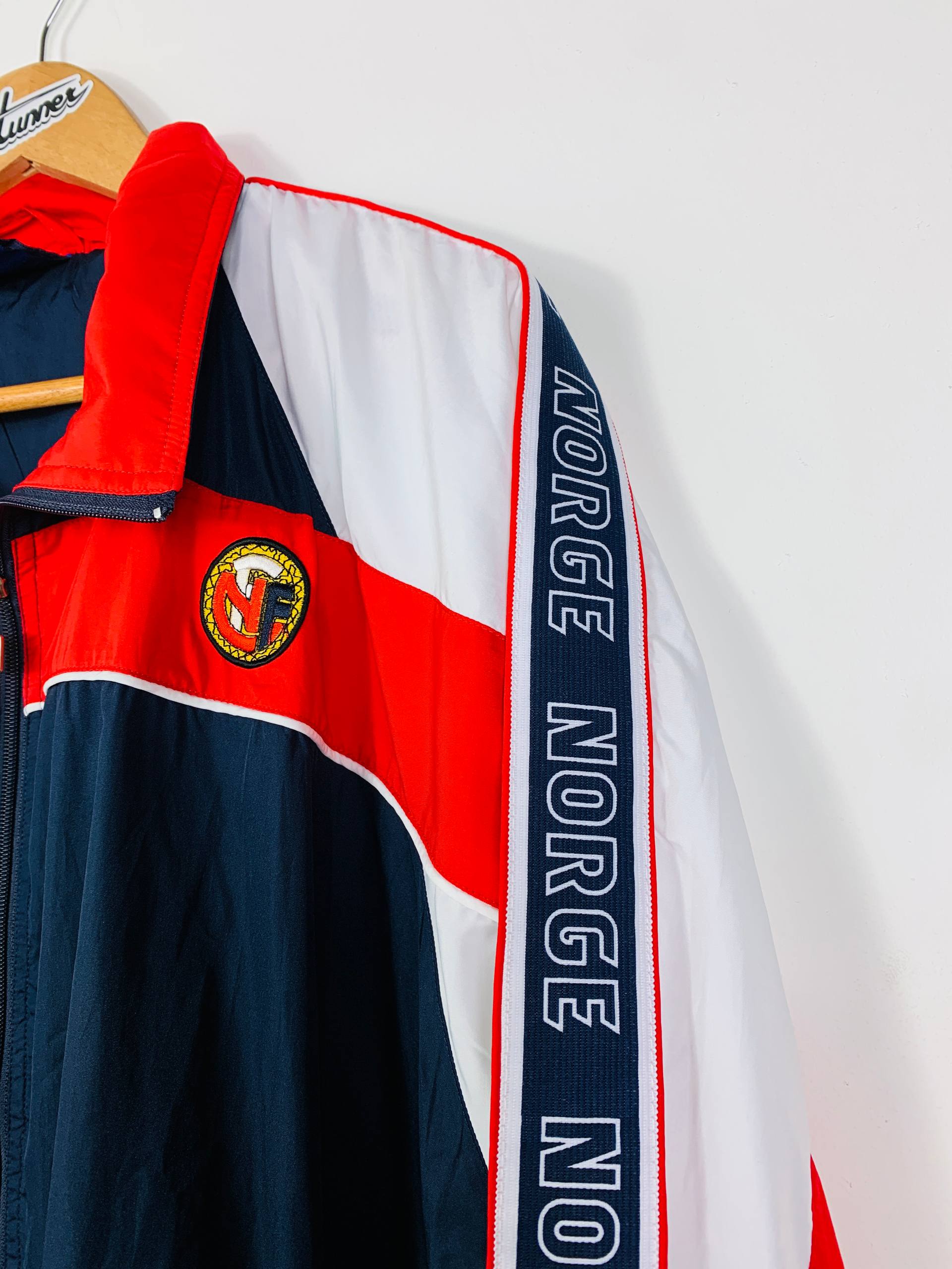 NORWAY 1997/1998 TRAINING ZIP WINDBREAKER [PLAYER ISSUE]