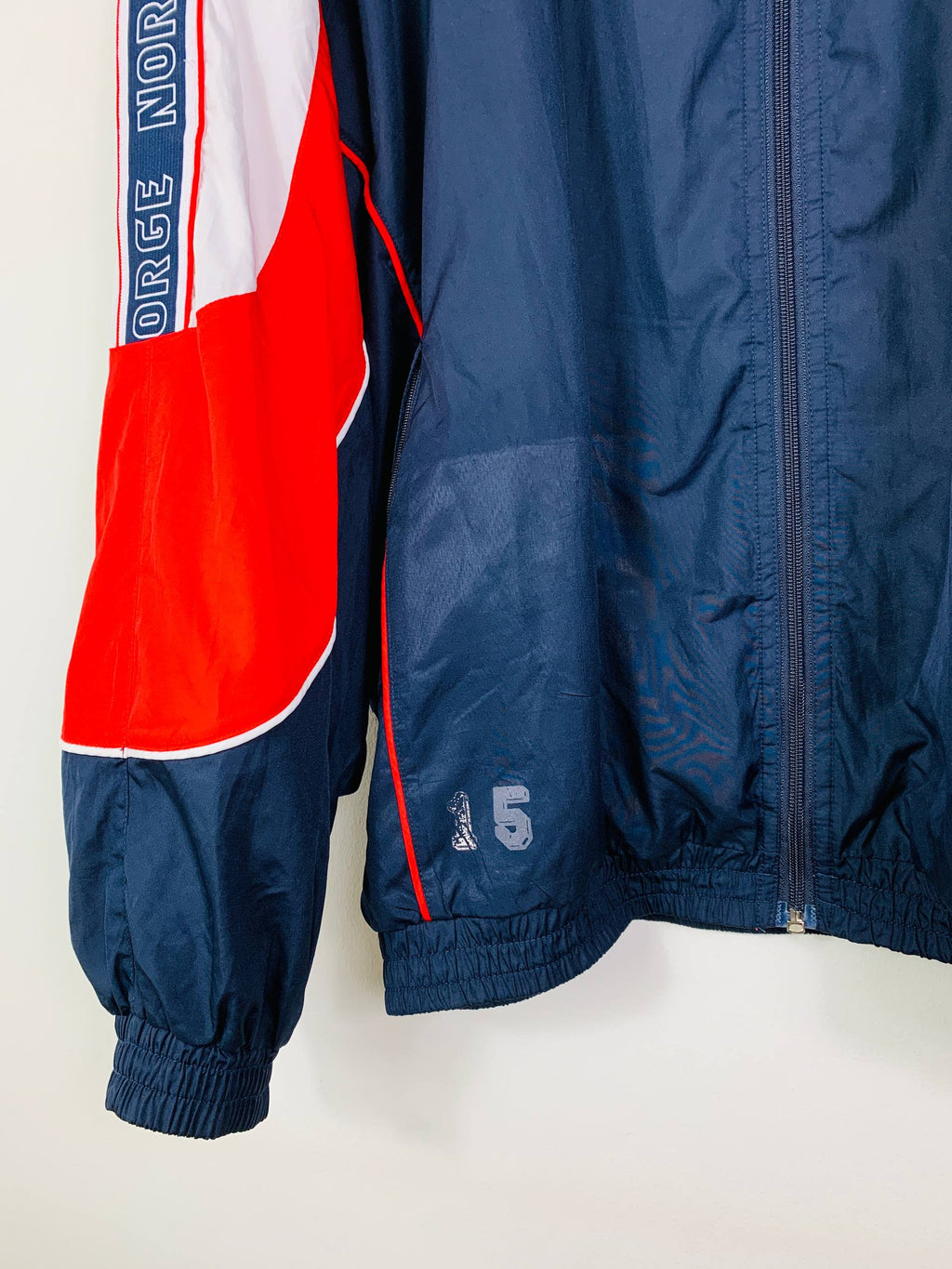 NORWAY 1997/1998 TRAINING ZIP WINDBREAKER [PLAYER ISSUE]