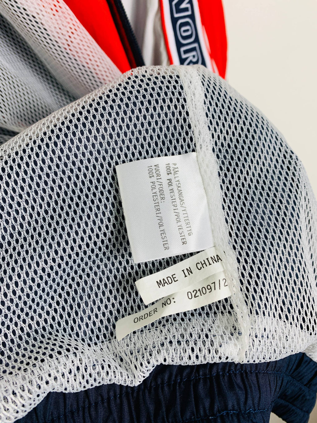 NORWAY 1997/1998 TRAINING ZIP WINDBREAKER [PLAYER ISSUE]