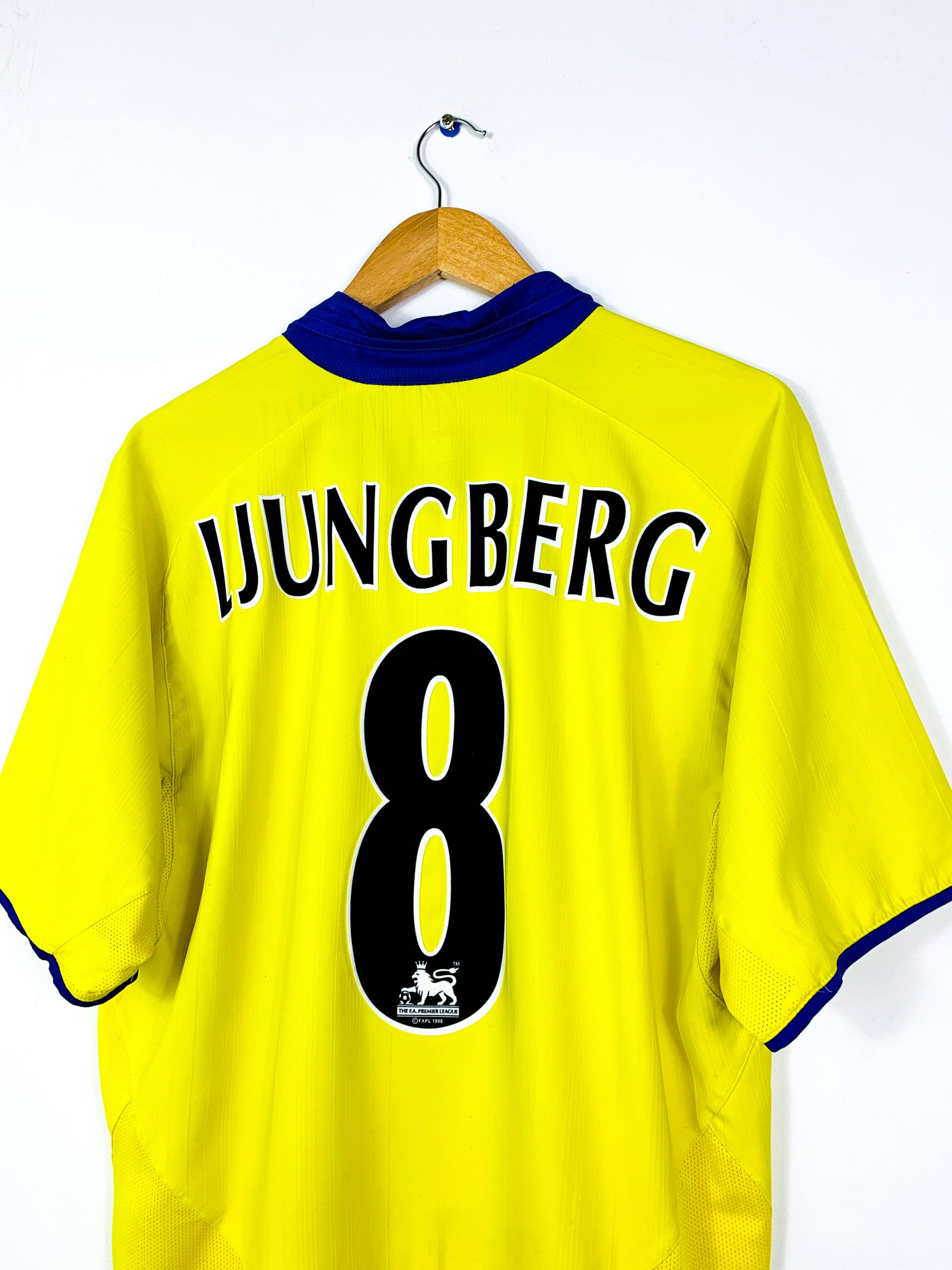 ARSENAL 2003/2004 AWAY SHIRT #8 LJUNGBERG [L]