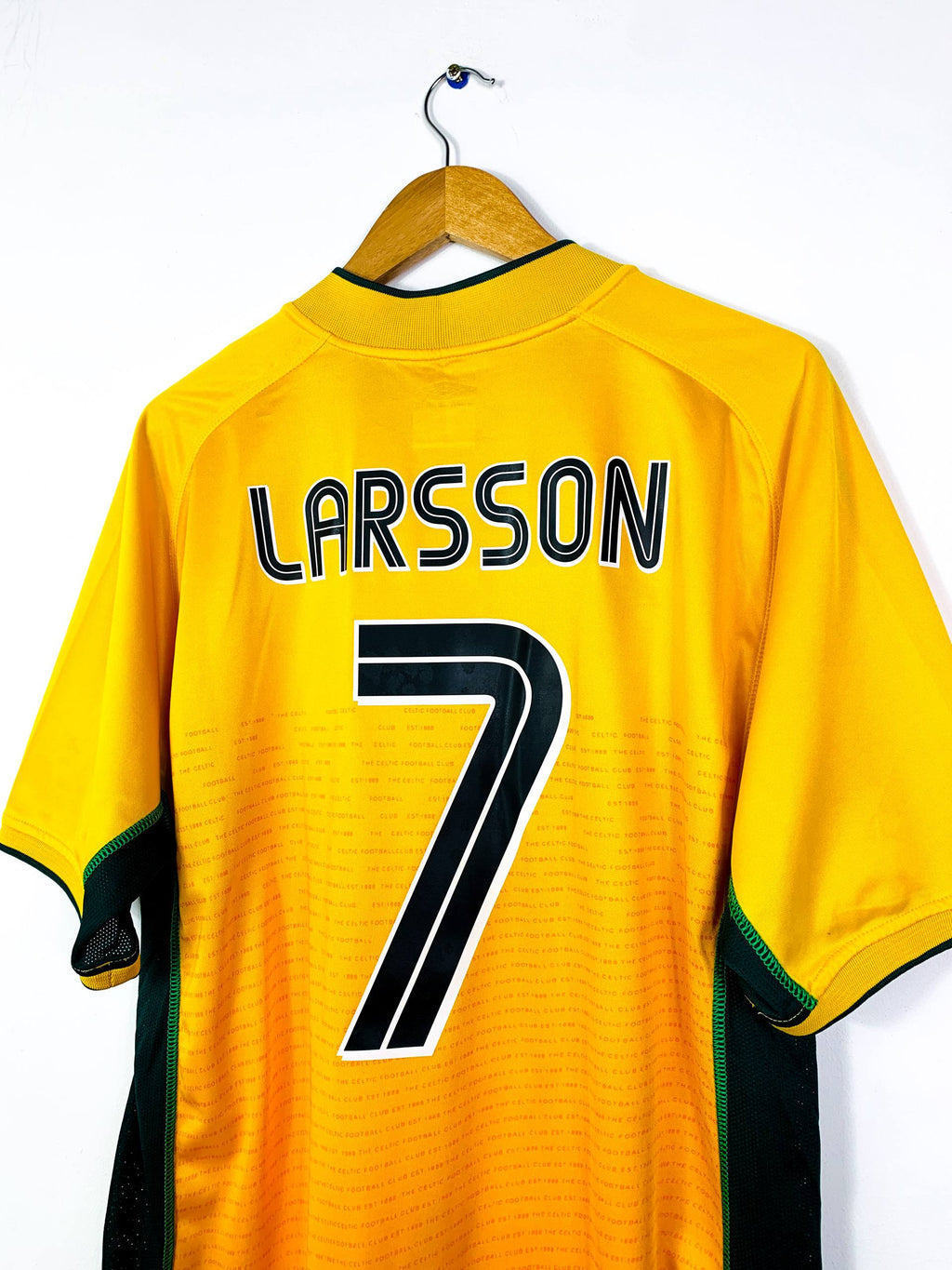 CELTIC 2002/2003 AWAY SHIRT #7 LARSSON [XL]