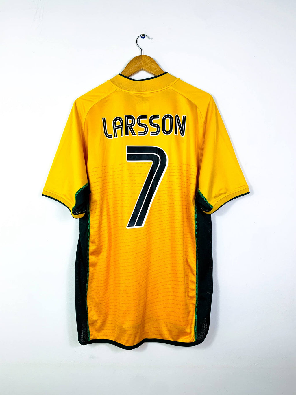 CELTIC 2002/2003 AWAY SHIRT #7 LARSSON [XL]