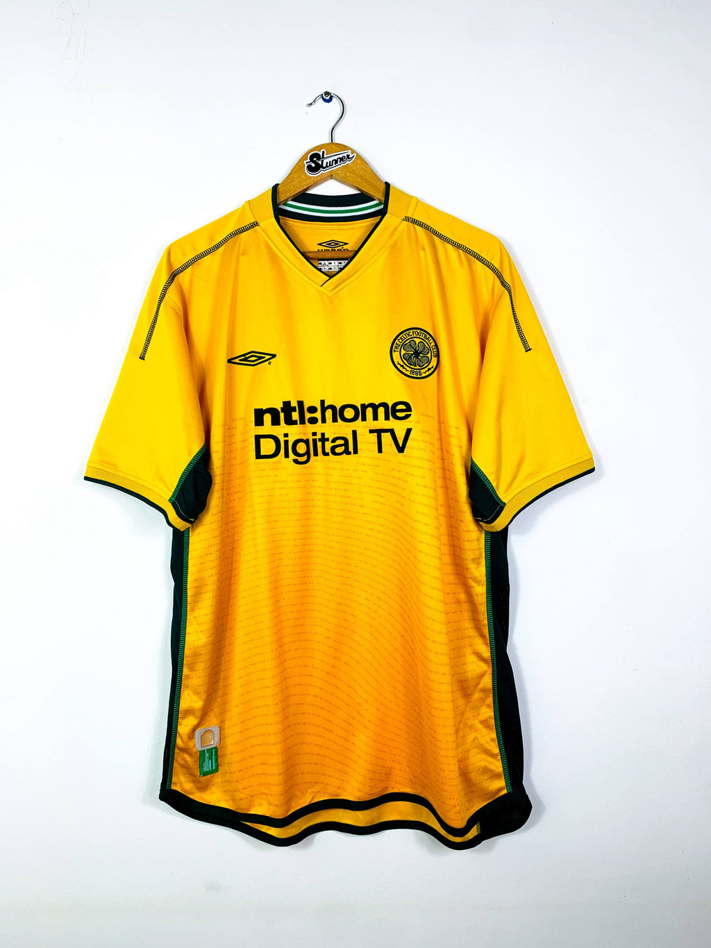 CELTIC 2002/2003 AWAY SHIRT #7 LARSSON [XL]