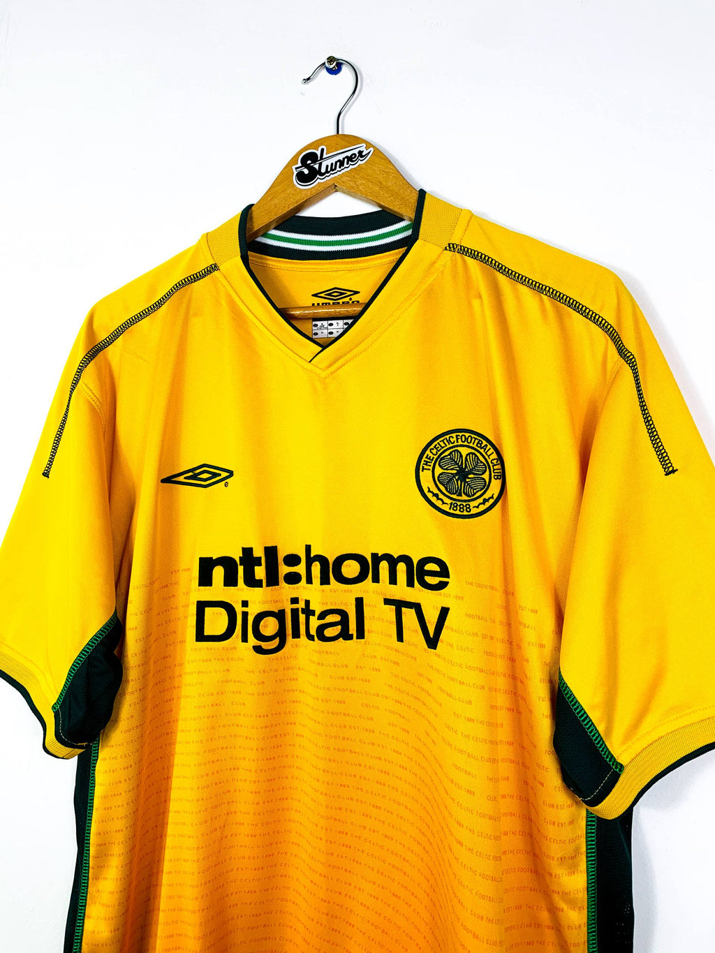 CELTIC 2002/2003 AWAY SHIRT #7 LARSSON [XL]