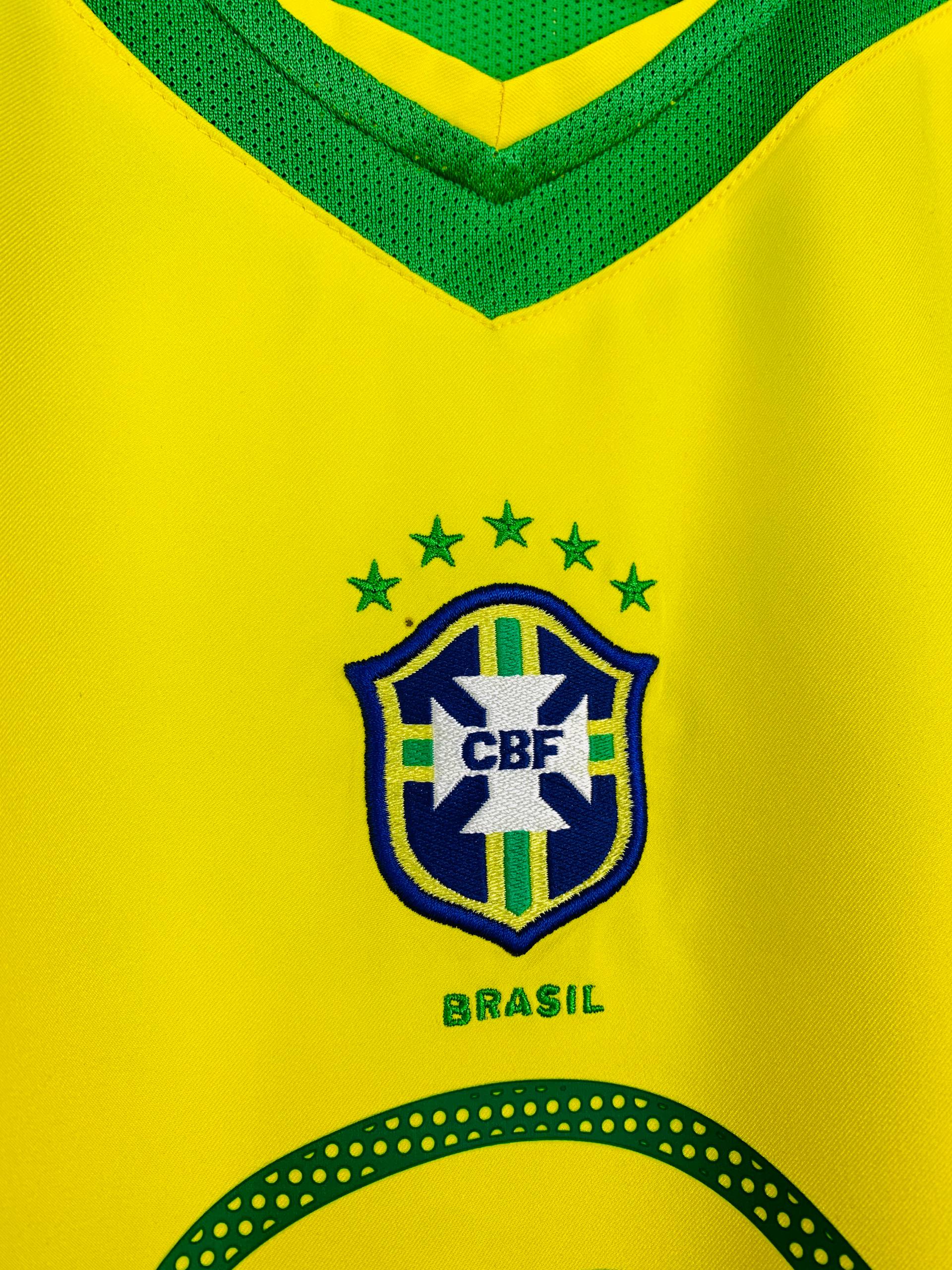 BRAZIL 2004/2006 HOME SHIRT #10 RONALDINHO [M]