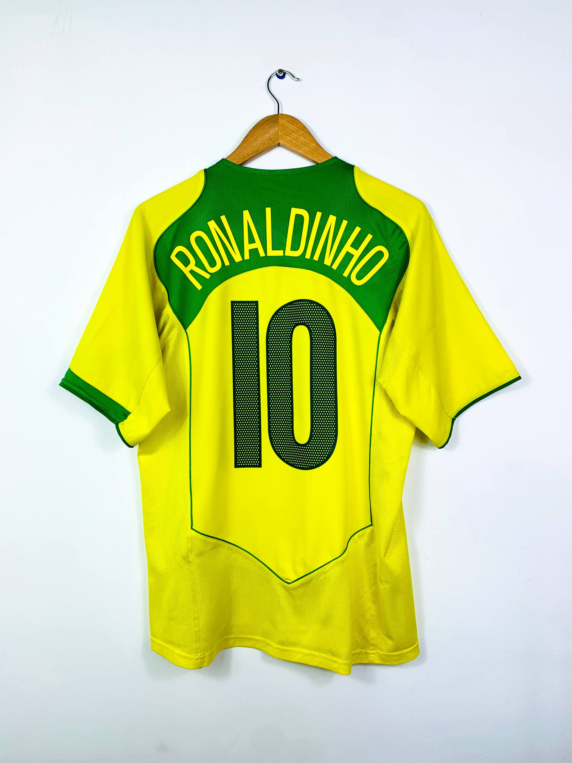 BRAZIL 2004/2006 HOME SHIRT #10 RONALDINHO [M]