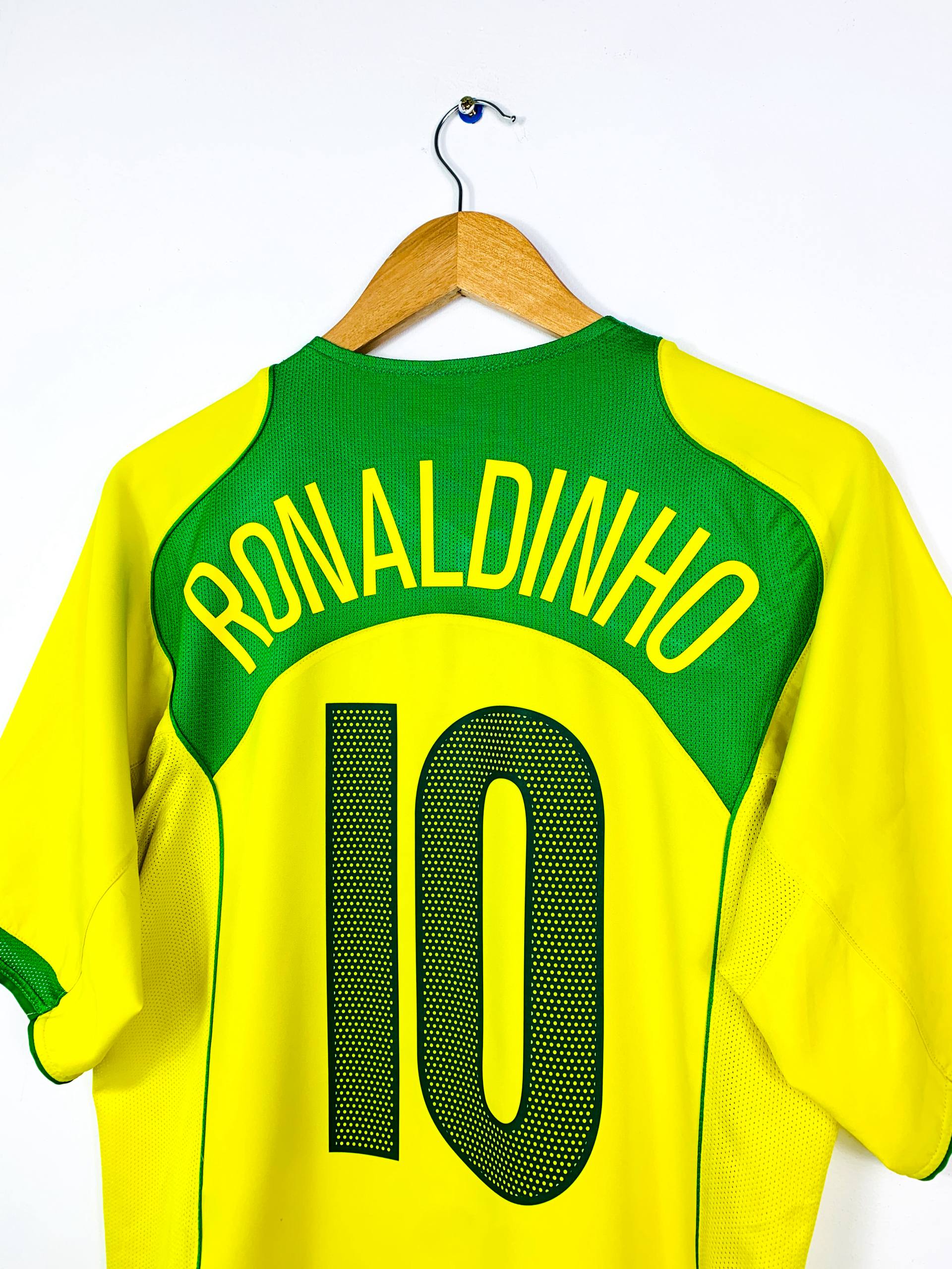 BRAZIL 2004/2006 HOME SHIRT #10 RONALDINHO [M]