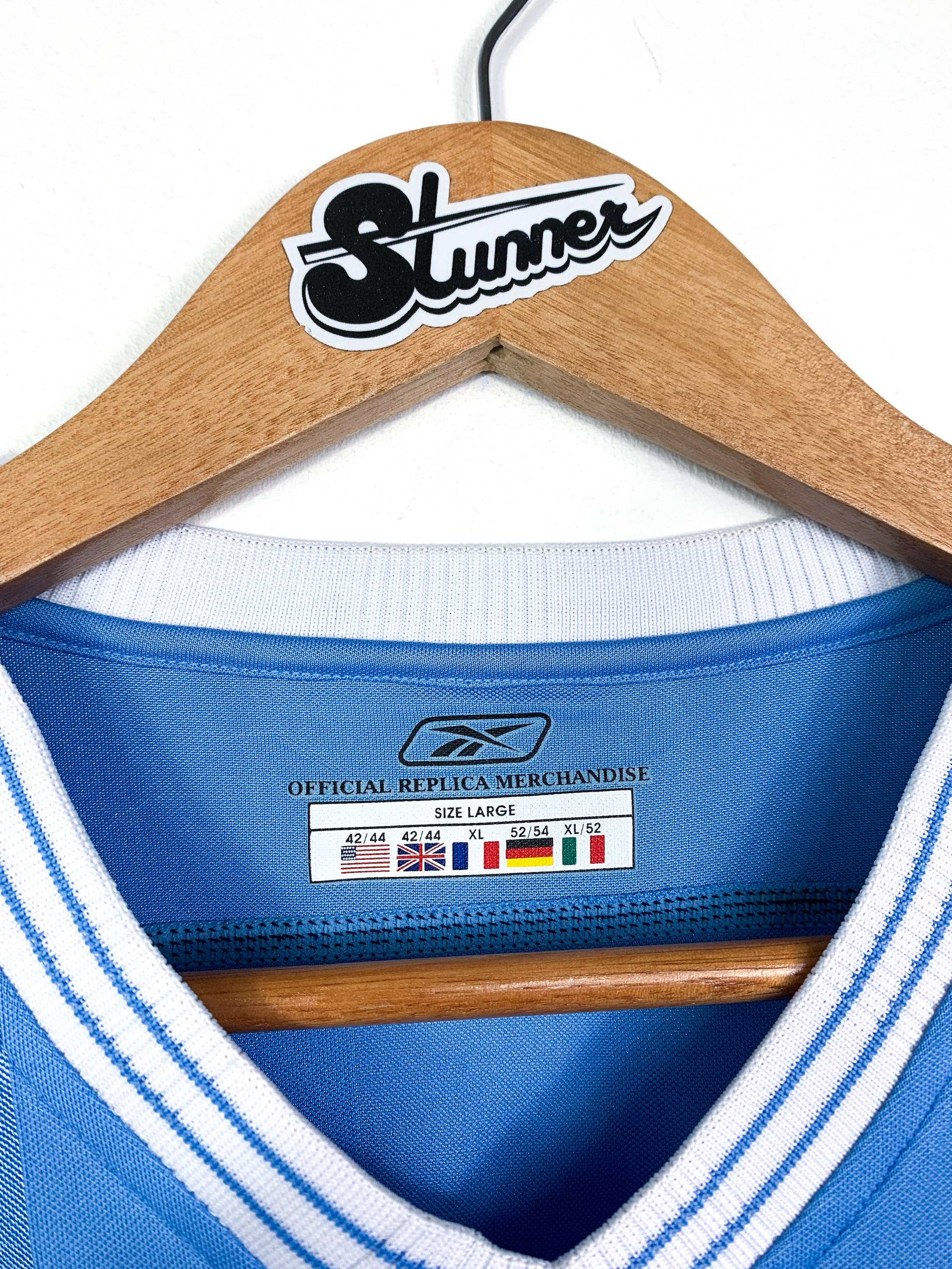 MANCHESTER CITY 2003/2004 HOME SHIRT #17 SUN [L]