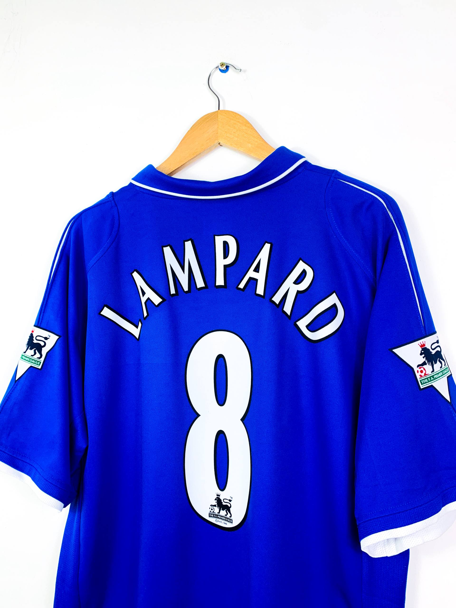 CHELSEA 2001/2003 HOME SHIRT #8 LAMPARD [XL]