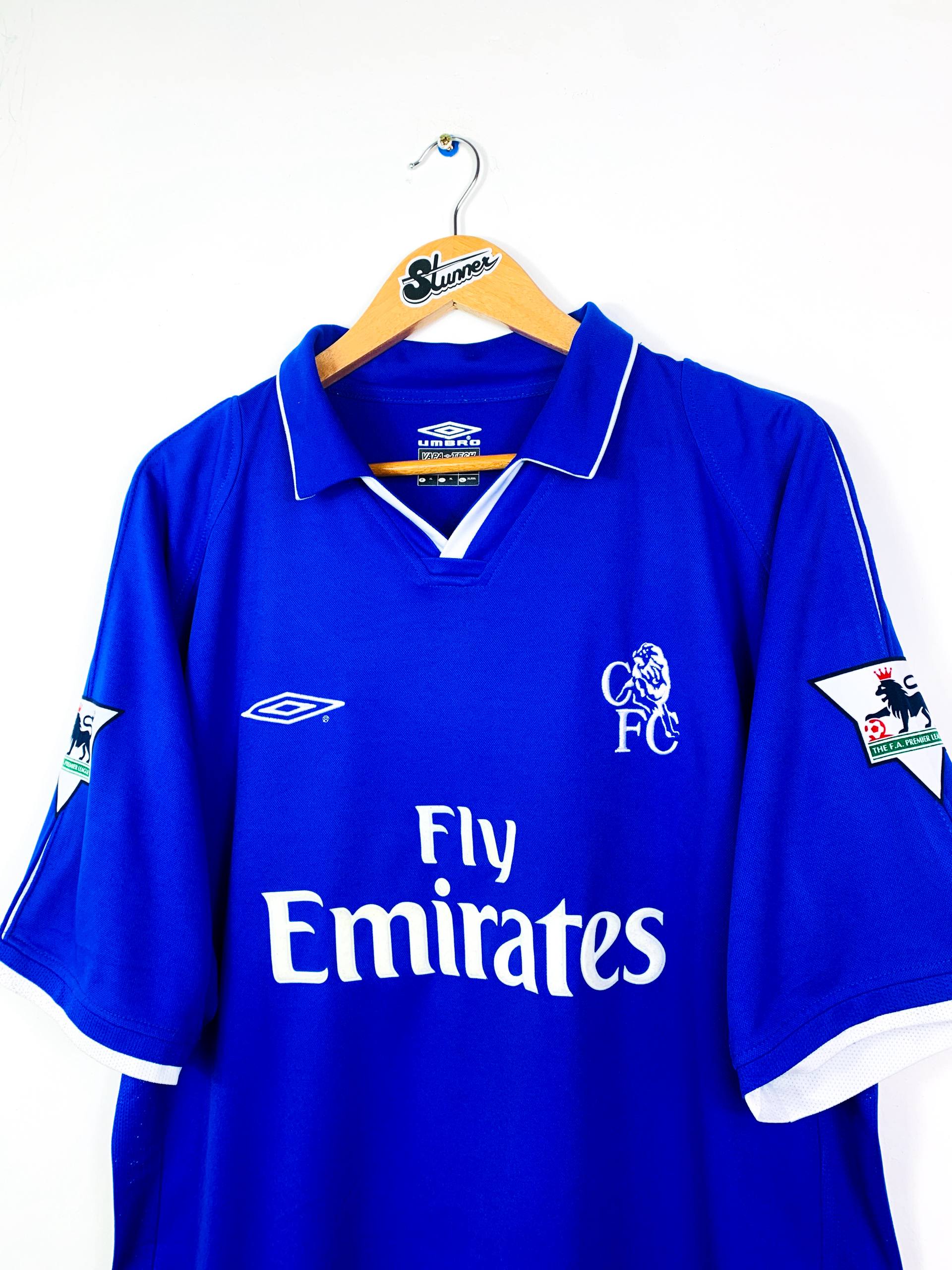 CHELSEA 2001/2003 HOME SHIRT #8 LAMPARD [XL]