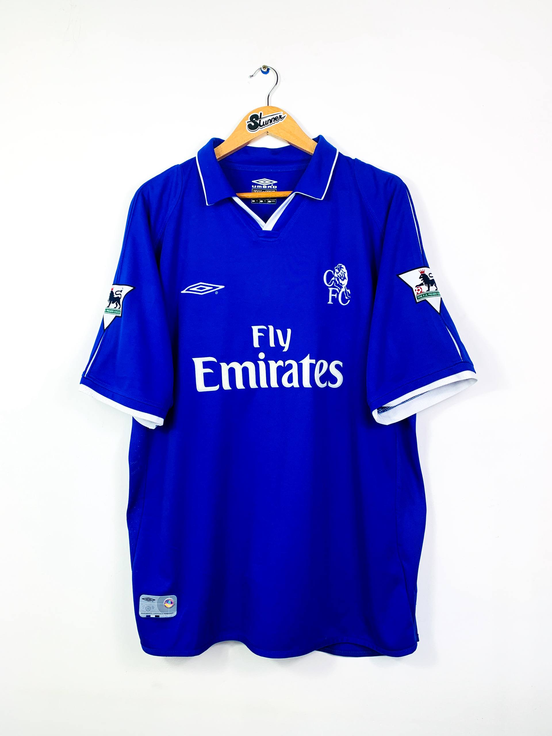 CHELSEA 2001/2003 HOME SHIRT #8 LAMPARD [XL]