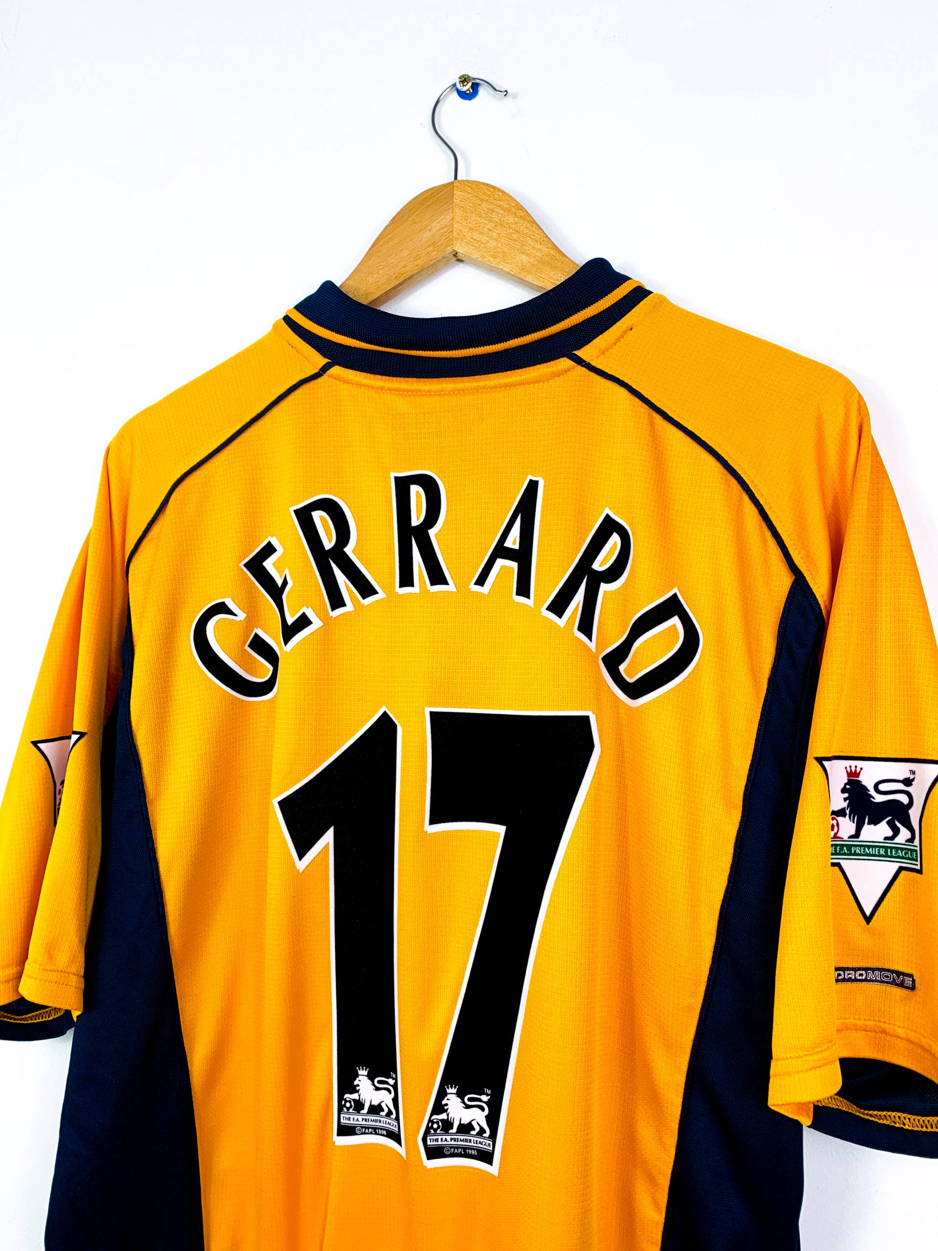 LIVERPOOL 2000/2001 AWAY SHIRT #17 GERRARD [L]