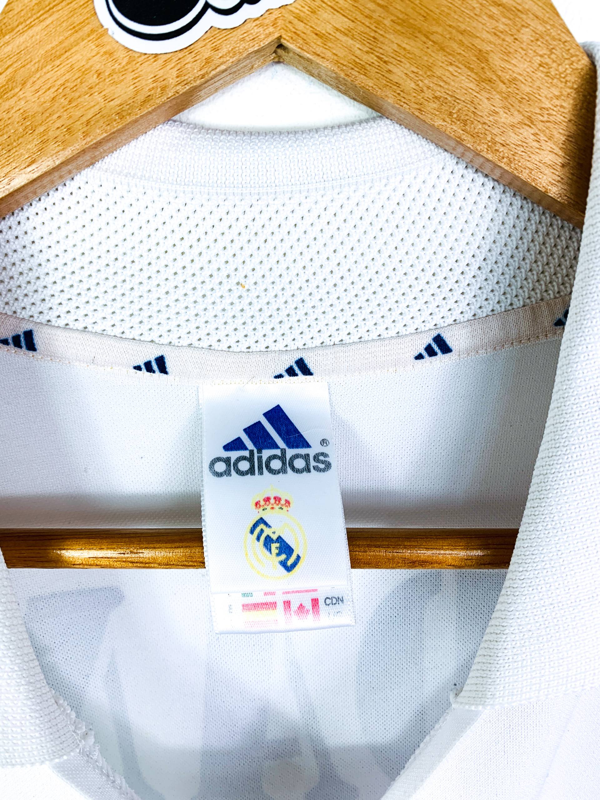 REAL MADRID 2001/2002 HOME SHIRT #5 ZIDANE [L]