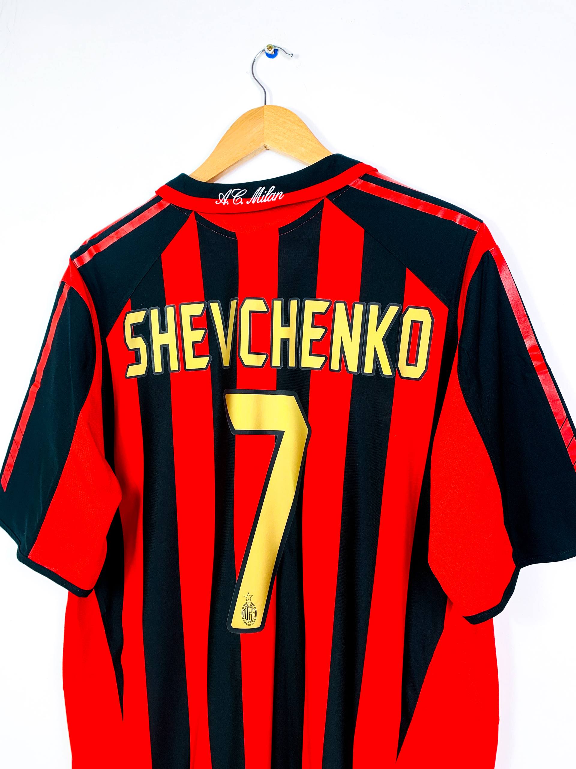 AC MILAN 2005/2006 HOME SHIRT #7 SHEVCHENKO [XL]