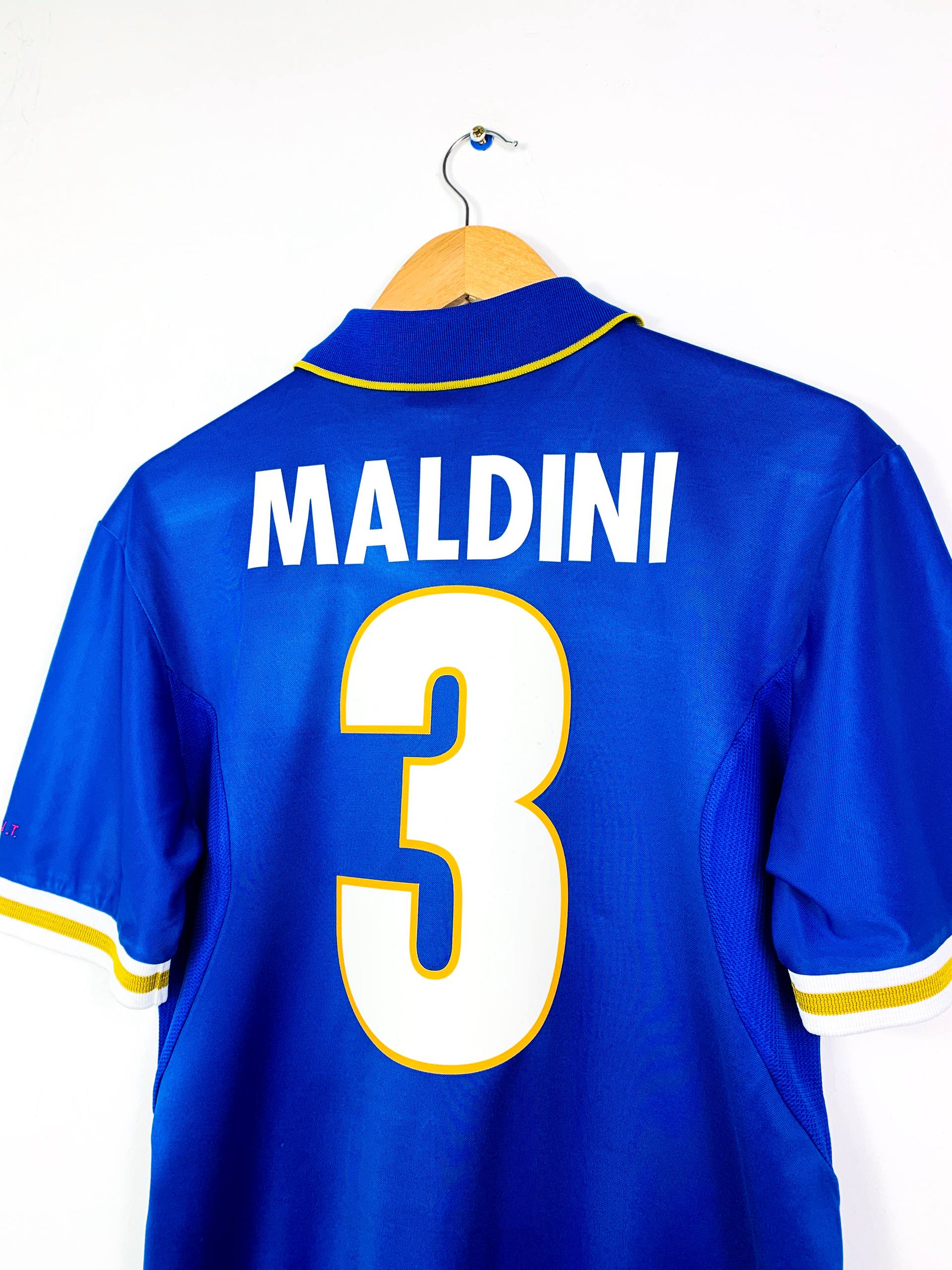 ITALY 1996/1997 HOME SHIRT #3 MALDINI [S]