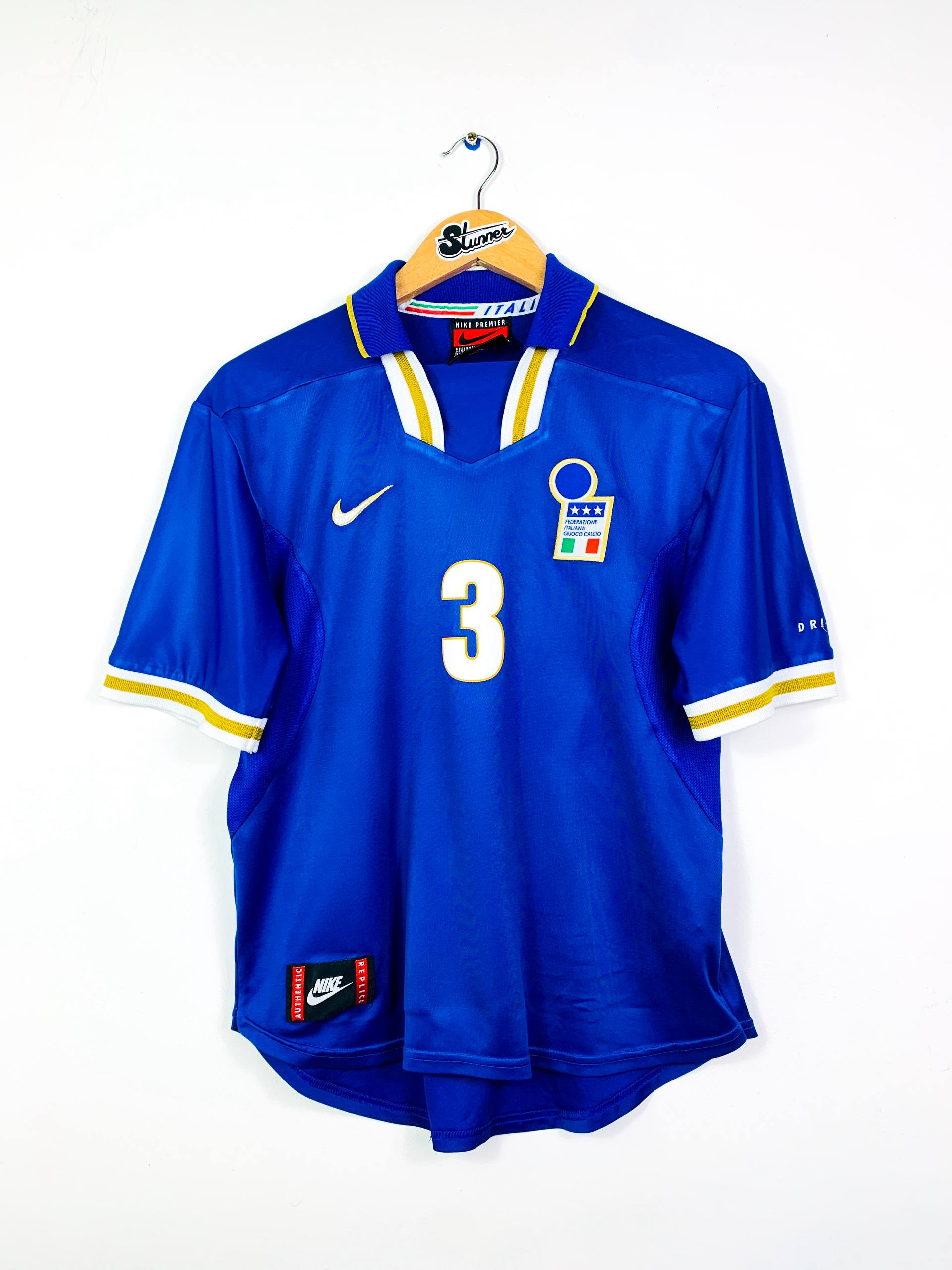 ITALY 1996/1997 HOME SHIRT #3 MALDINI [S]