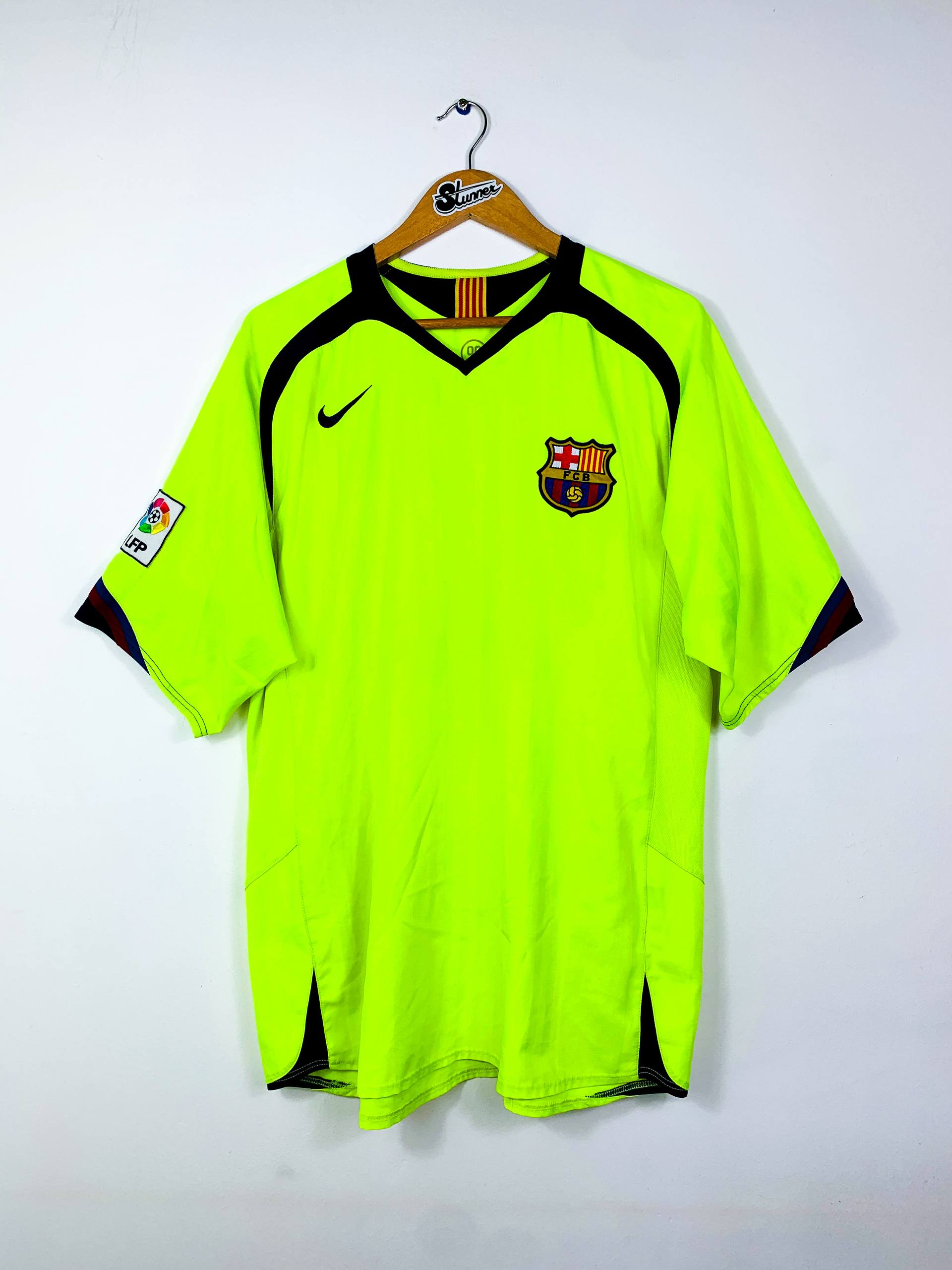 BARCELONA 2005/2006 AWAY SHIRT #10 RONALDINHO [XL]