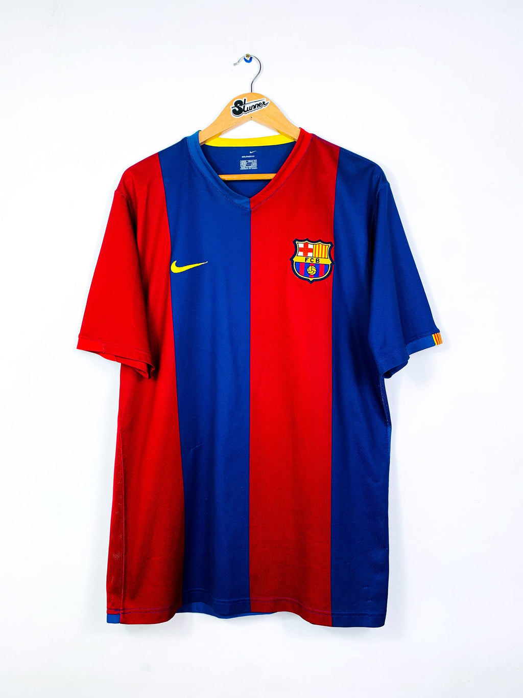BARCELONA 2006/2007 HOME SHIRT #10 RONALDINHO [XL]