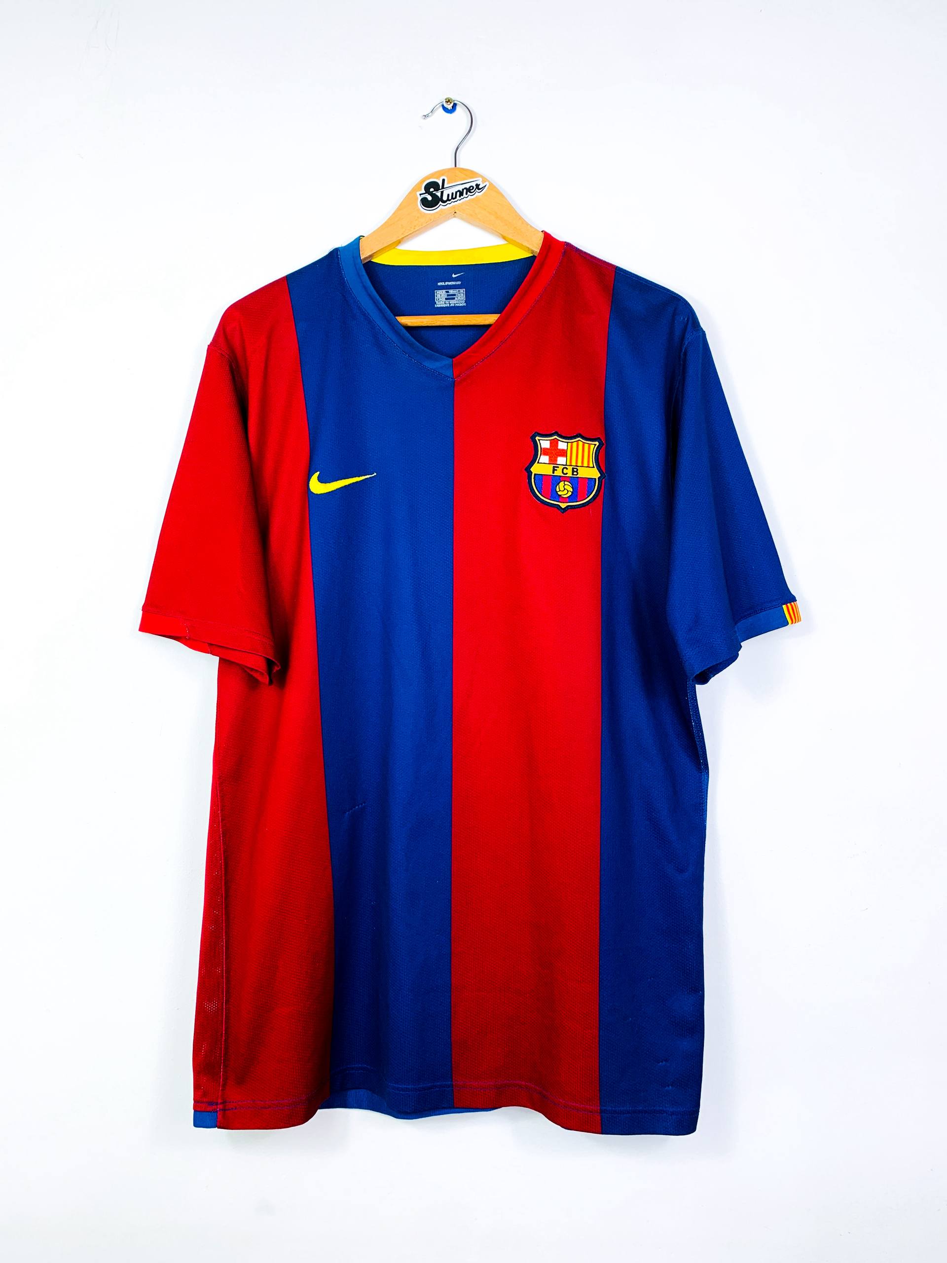 BARCELONA 2006/2007 HOME SHIRT #10 RONALDINHO [XL]