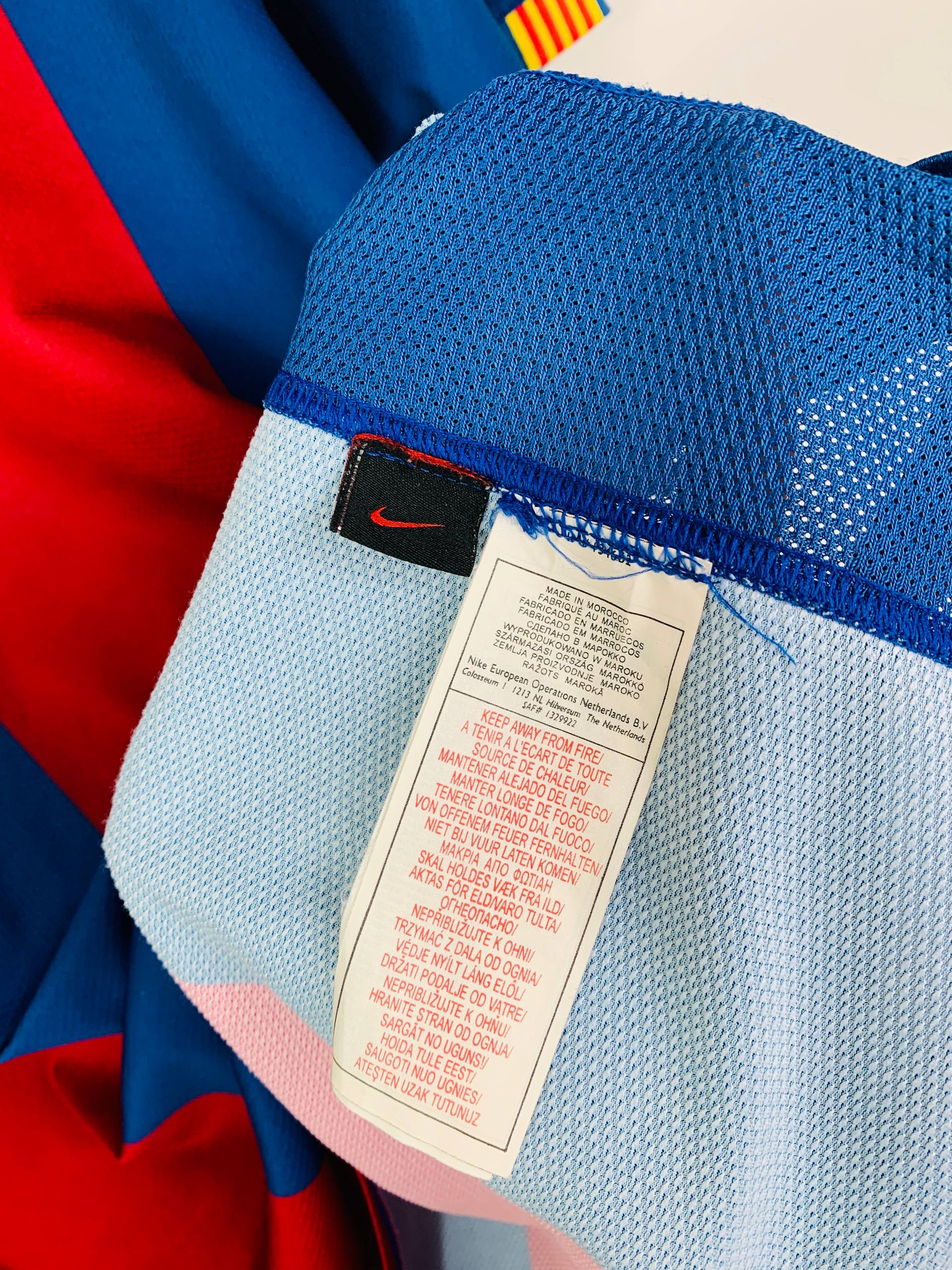 BARCELONA 2006/2007 HOME SHIRT #10 RONALDINHO [XL]